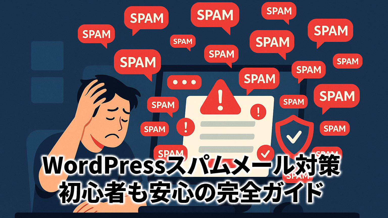 WordPressスパムメール対策｜初心者も安心の完全ガイドイメージ図