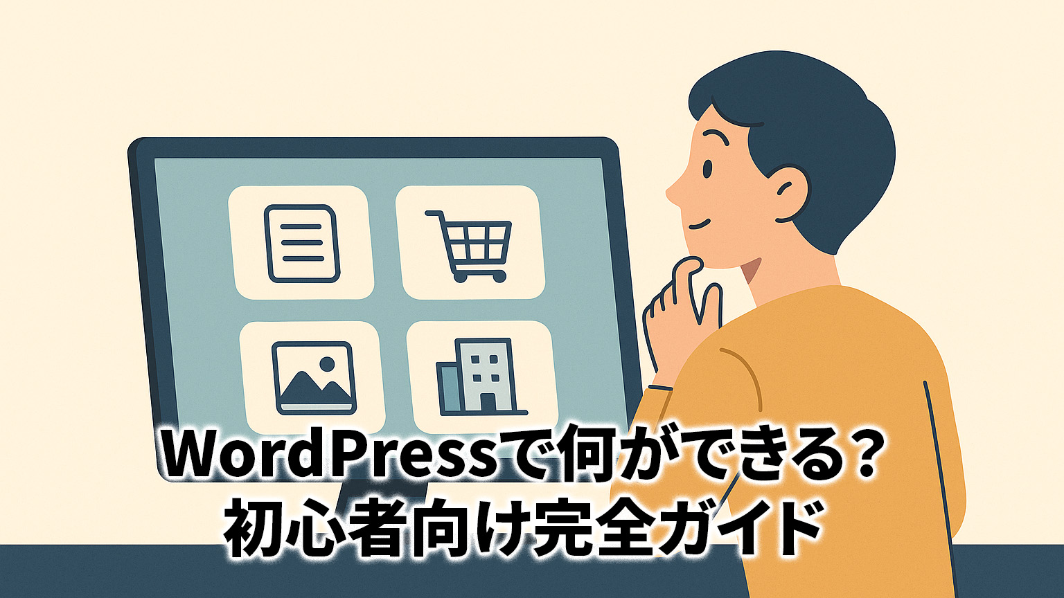 WordPressで何ができる？初心者向け完全ガイドのイメージイラスト